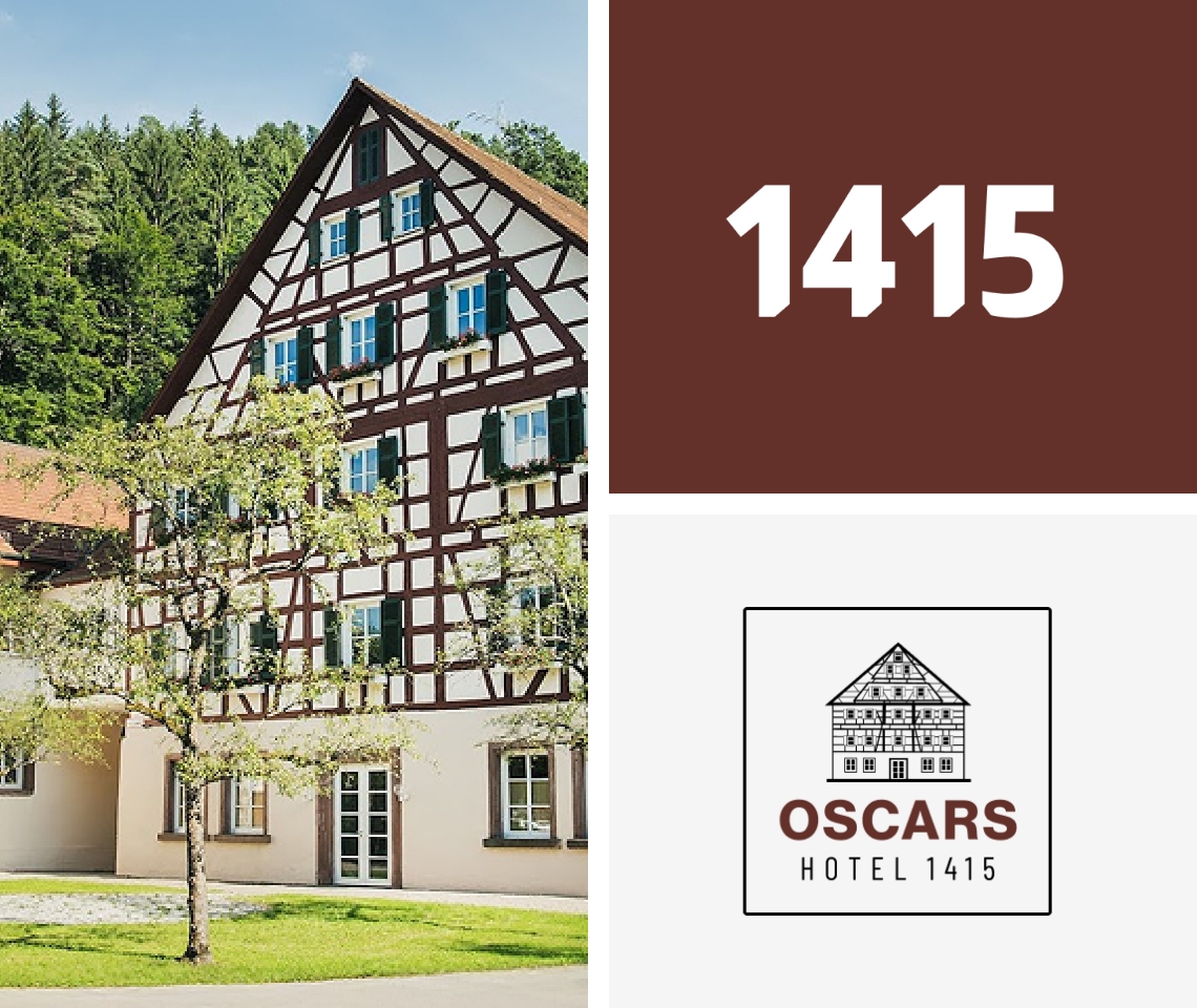 Referenz OSCARS Hotel 1415 - Corporate Design und Website Relaunch